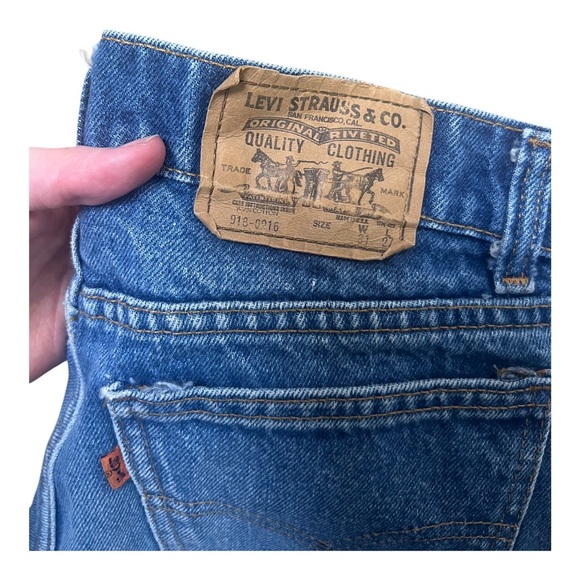 Vintage 80’s Orange Tab Levi Denim Jeans Size - Picture 3 of 10